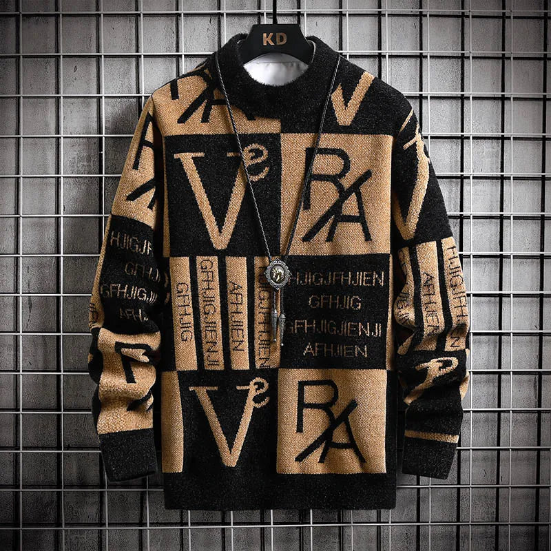 Premium Men’s Striped Knitted Sweater