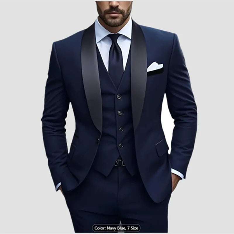 Men’s Formal Slim Fit Tuxedo Prom Suit