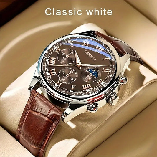 GENEVA High Quality Men’s Luxury Belt Fashion Quartz Watch